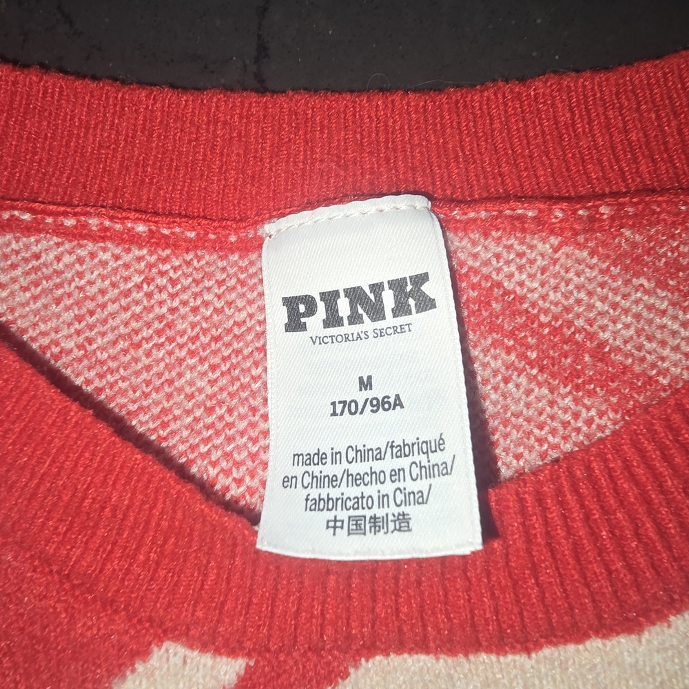PINK Victoria's Secret Bold Red Sweater